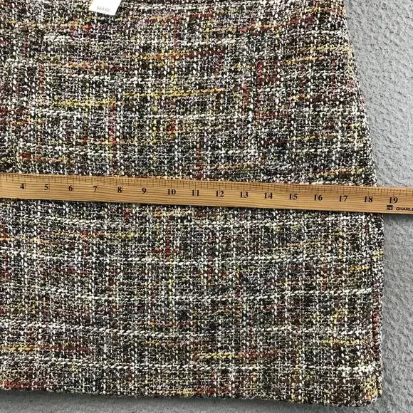 New Loft Tweed Pocket Skirt Plaid‎ Mini size 2 - Picture 5 of 12